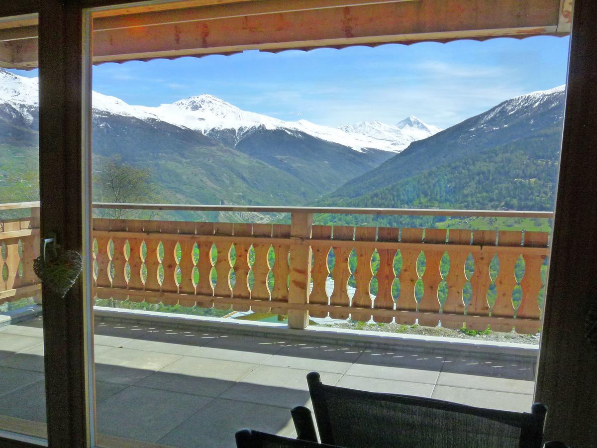 Mountain-View Chalet In Heremence With Terrace Екстериор снимка